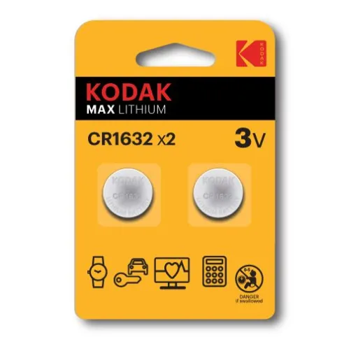 [7094] Kodak Max Lithium CR-1632 2-pack